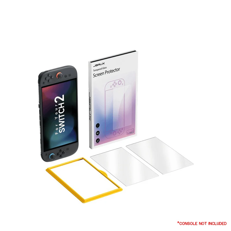 JSAUX Ultra Clear Anti-Glare Matte Tempered Glass Screen Protector 2-Pack for Nintendo Switch 2 (GP0124A)