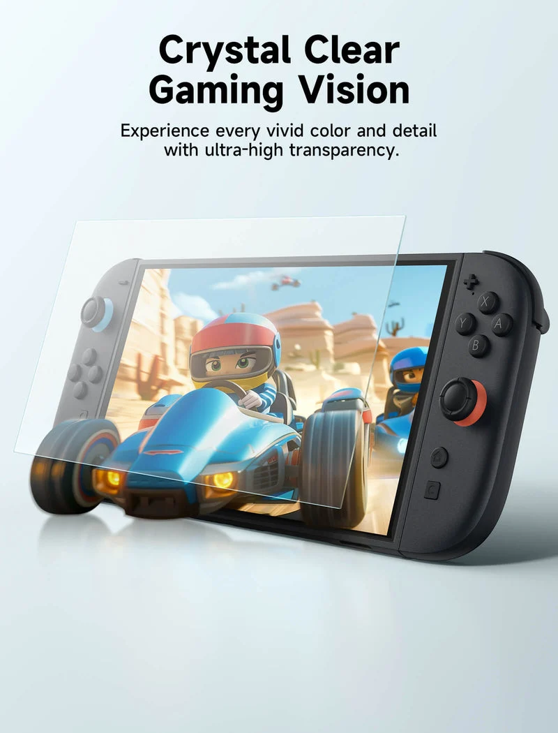 JSAUX Ultra Clear Anti-Glare Matte Tempered Glass Screen Protector 2-Pack for Nintendo Switch 2 (GP0124A)