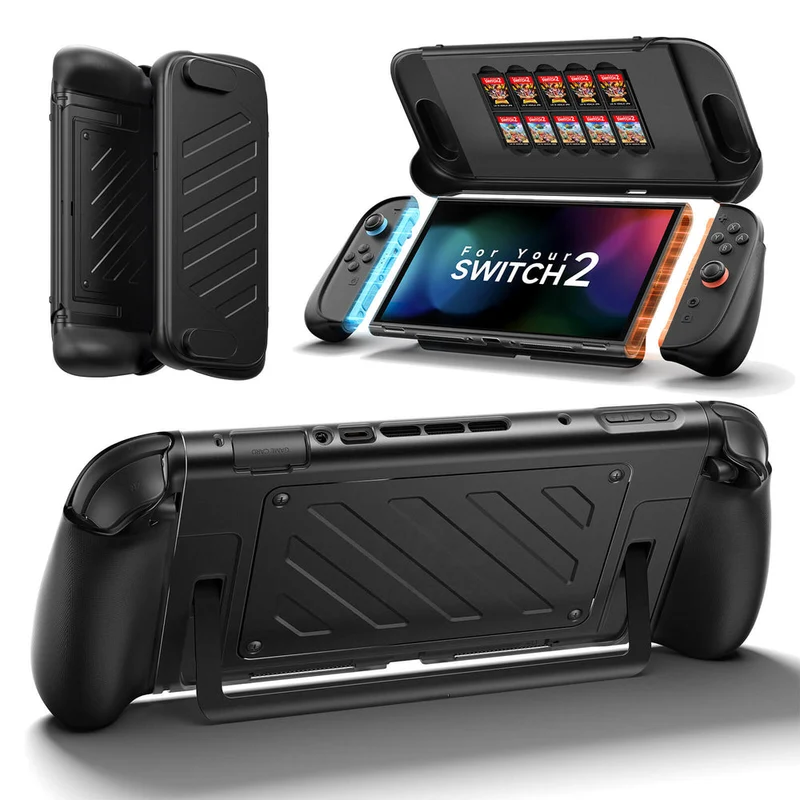 JSAUX Shock-Absorbent Split Storage Case for Nintendo Switch 2 (Black) (PC0114)