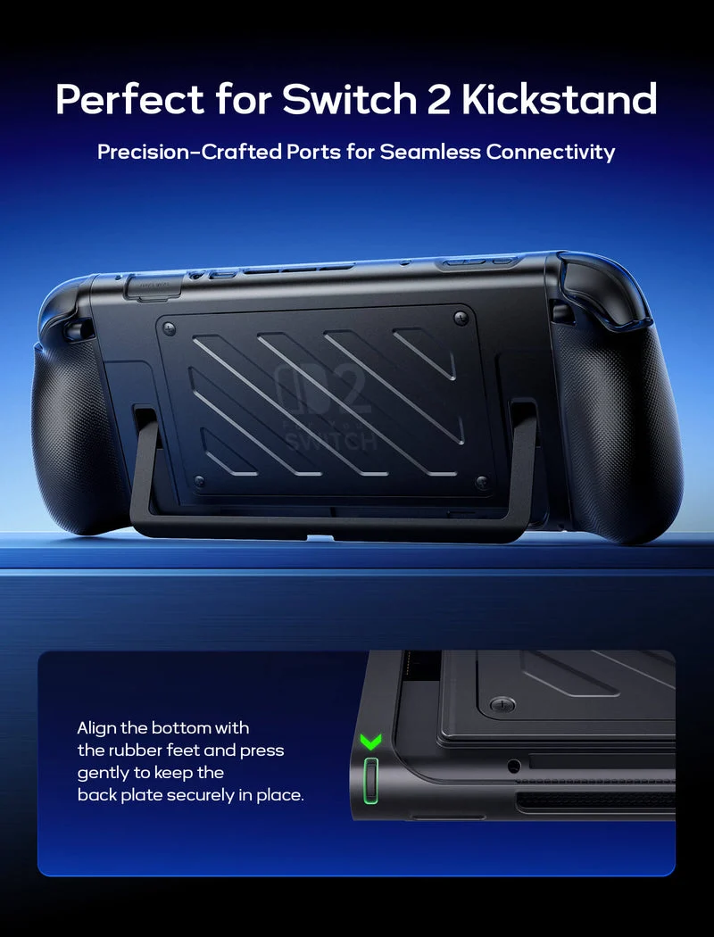 JSAUX Shock-Absorbent Split Storage Case for Nintendo Switch 2 (Black) (PC0114)