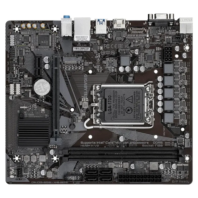 Gigabyte H610M H V2 DDR5 UD Motherboard