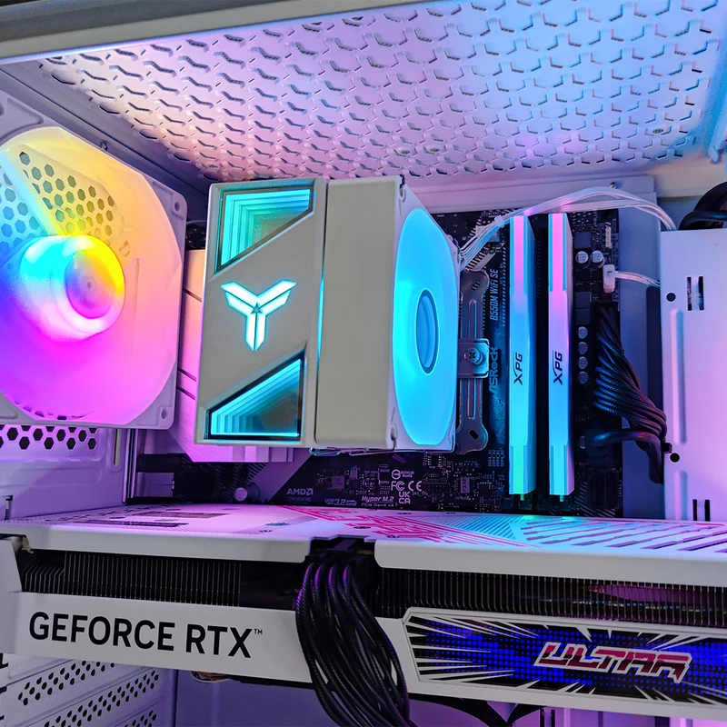 Alpha Hermes White Desktop Gaming PC | AMD Ryzen 5 5600 | 16GB RAM | 512GB SSD with WiFi + Bluetooth | GeForce RTX 4060 OC | Windows 11 Pro