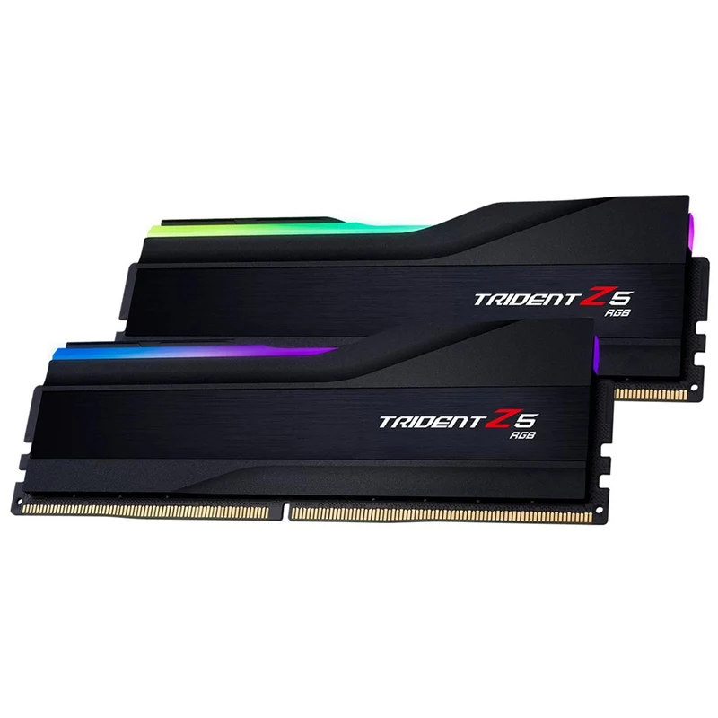 G.Skill Trident Z5 RGB 64GB (2x32GB) DDR5 6000 Mhz CL30-40-40-96 1.40V Intel XMP Desktop Memory (Matte Black) (F5-6000J3040G32GX2-TZ5RK)