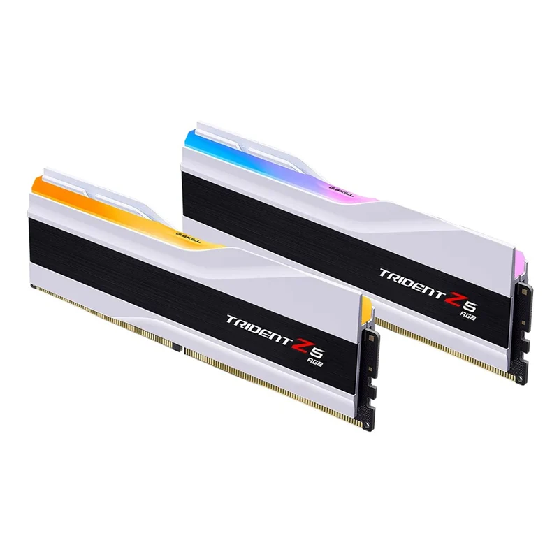 G.Skill Trident Z5 RGB 32GB (2x16GB) DDR5 6000 Mhz CL32-38-38-96 1.35V Intel XMP Desktop Memory (Matte Black, Matte White)