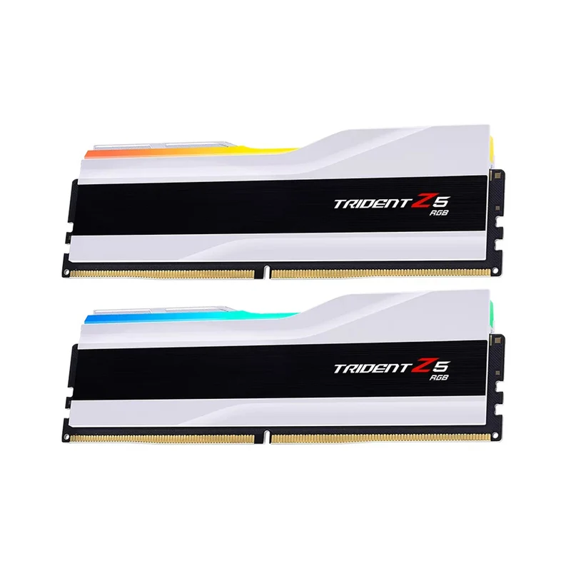 G.Skill Trident Z5 RGB 32GB (2x16GB) DDR5 6000 Mhz CL32-38-38-96 1.35V Intel XMP Desktop Memory (Matte Black, Matte White)