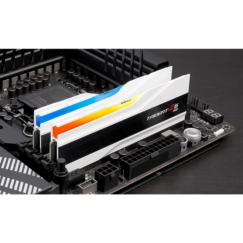 G.Skill Trident Z5 RGB 32GB (2x16GB) DDR5 6000 Mhz CL32-38-38-96 1.35V Intel XMP Desktop Memory (Matte Black, Matte White)