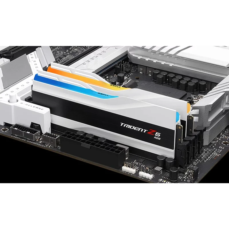 G.Skill Trident Z5 RGB 32GB (2x16GB) DDR5 6000 Mhz CL32-38-38-96 1.35V Intel XMP Desktop Memory (Matte Black, Matte White)