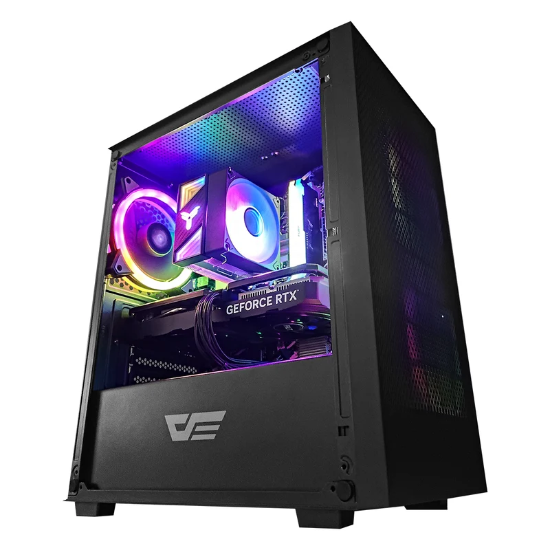 Alpha M305 Black Desktop Gaming PC | Intel i5 12400F | 16GB RAM | 500GB SSD | RTX 4060 | Windows 11 Pro