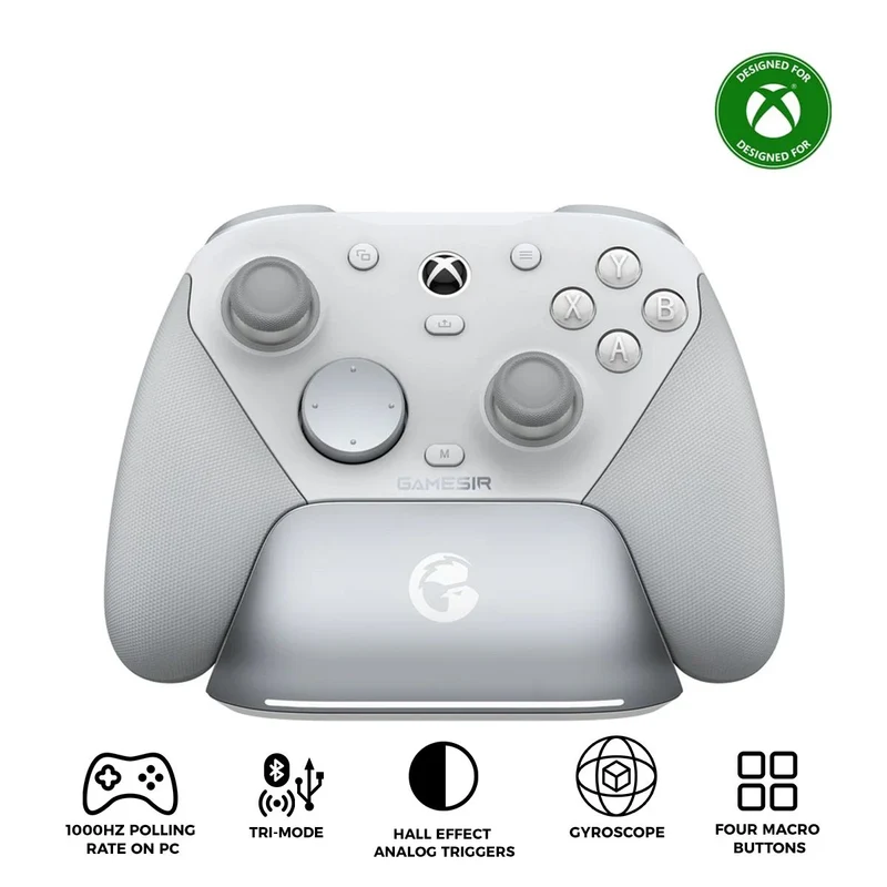 GameSir G7 Pro Tri-Mode Gaming Controller for Xbox / Mobile / PC (Mech White, Shadow Ember)