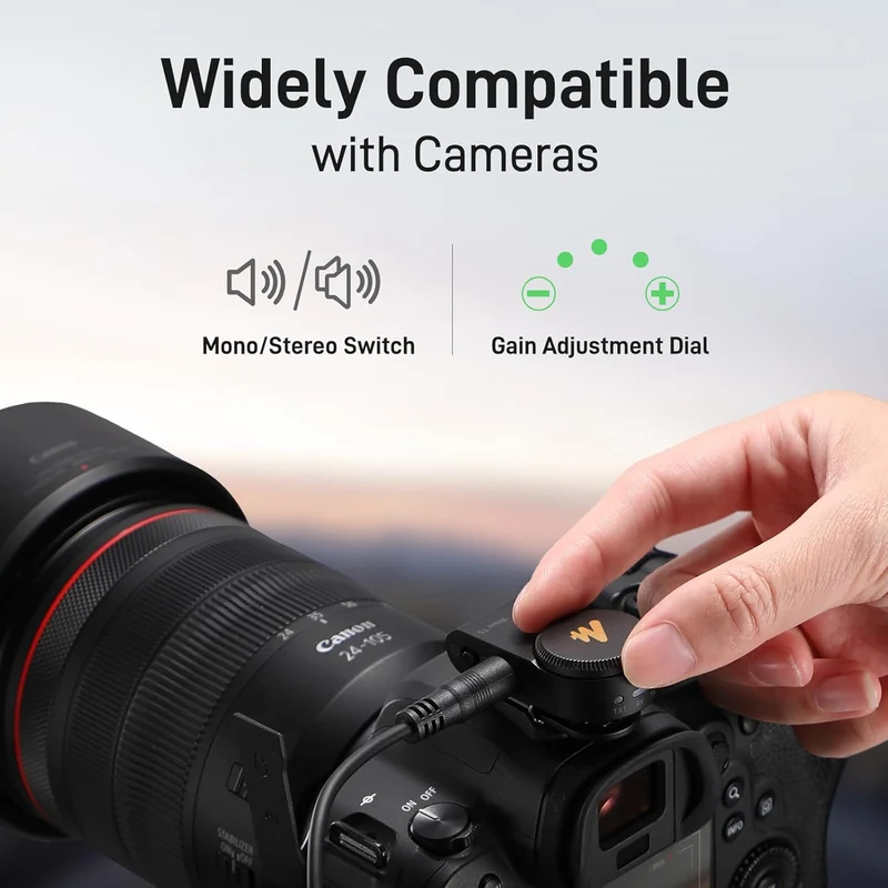 Maono Wave T5 WM650 PA3 AI Wireless Lavalier Microphone Combo Version for Camera / Lightning / Type-C