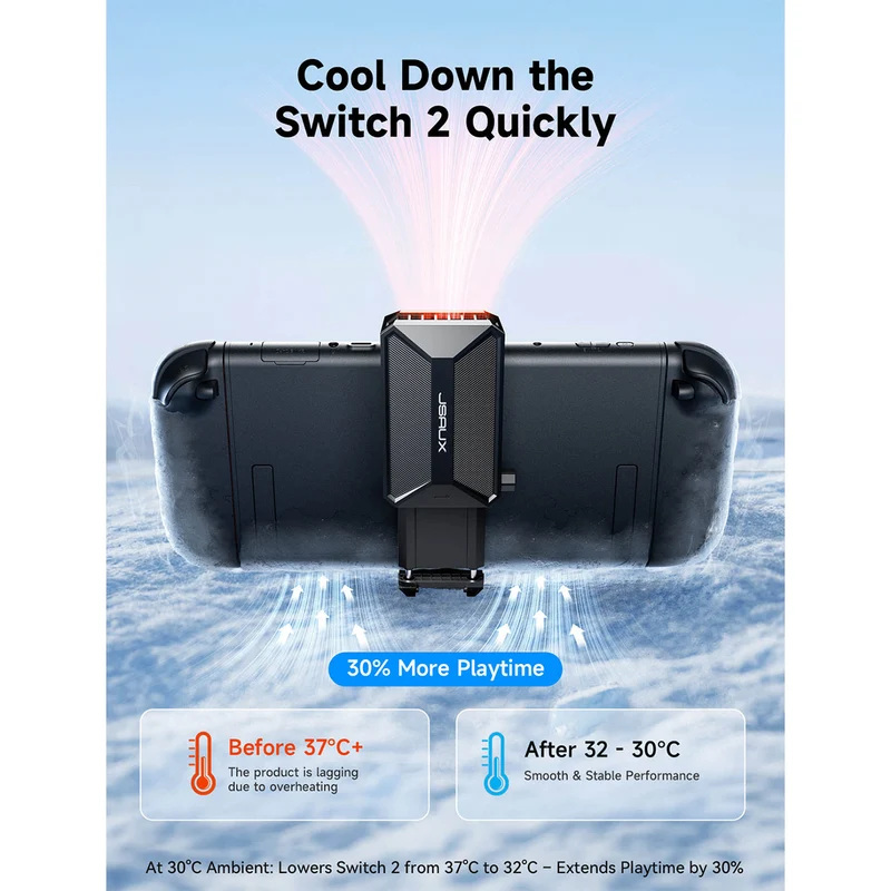 JSAUX Cooling Fan for Nintendo Switch 2 (Black) (GP0201A)
