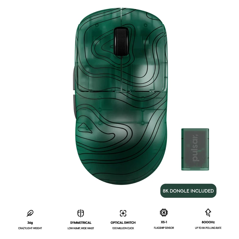 Pulsar X2 CrazyLight RandomFrankP Edition 8K Polling Rate eSports Gaming Mouse (PX2CL116)