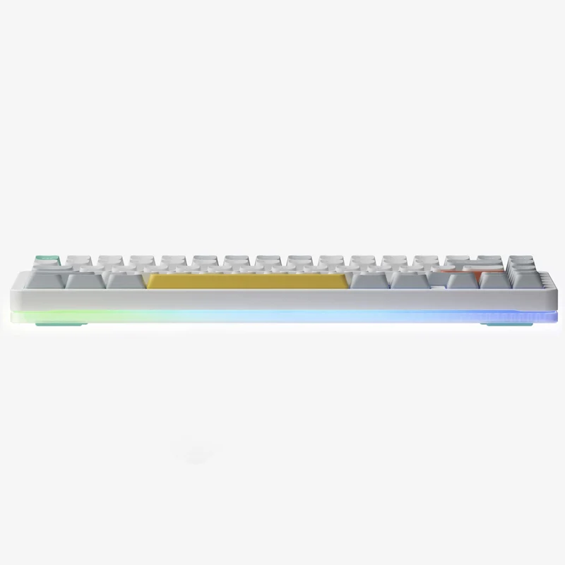 NuPhy Halo75 V2 QMK/VIA RGB Hot-Swappable 83-Key Wireless Mechanical Keyboard (Iconic White) (Mint Switch, Blush Switch)