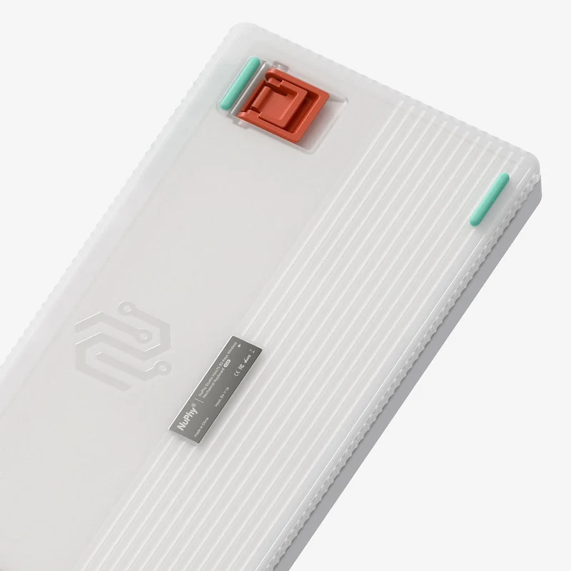 NuPhy Halo75 V2 QMK/VIA RGB Hot-Swappable 83-Key Wireless Mechanical Keyboard (Iconic White) (Mint Switch, Blush Switch)