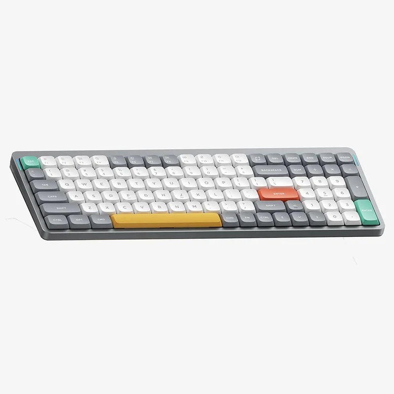 NuPhy Air96 V2 QMK/VIA RGB Hot-Swappable 100-Key Wireless Mechanical Keyboard (Lunar Gray) (Cowberry Switch)