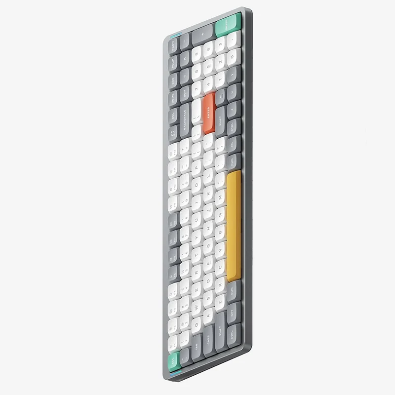 NuPhy Air96 V2 QMK/VIA RGB Hot-Swappable 100-Key Wireless Mechanical Keyboard (Lunar Gray) (Cowberry Switch)