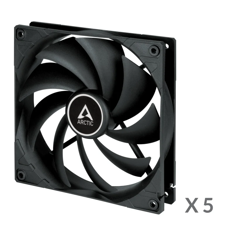 Arctic F14 PWM PST 140mm PWM 5-Pack Fan (Black) (ACFRE00233A)
