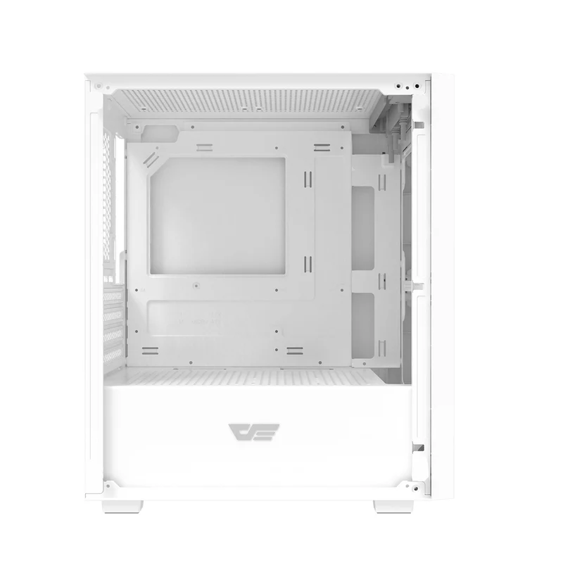 DarkFlash M305 Mesh TG Panel Luxury M-ATX PC Case (Black, White)