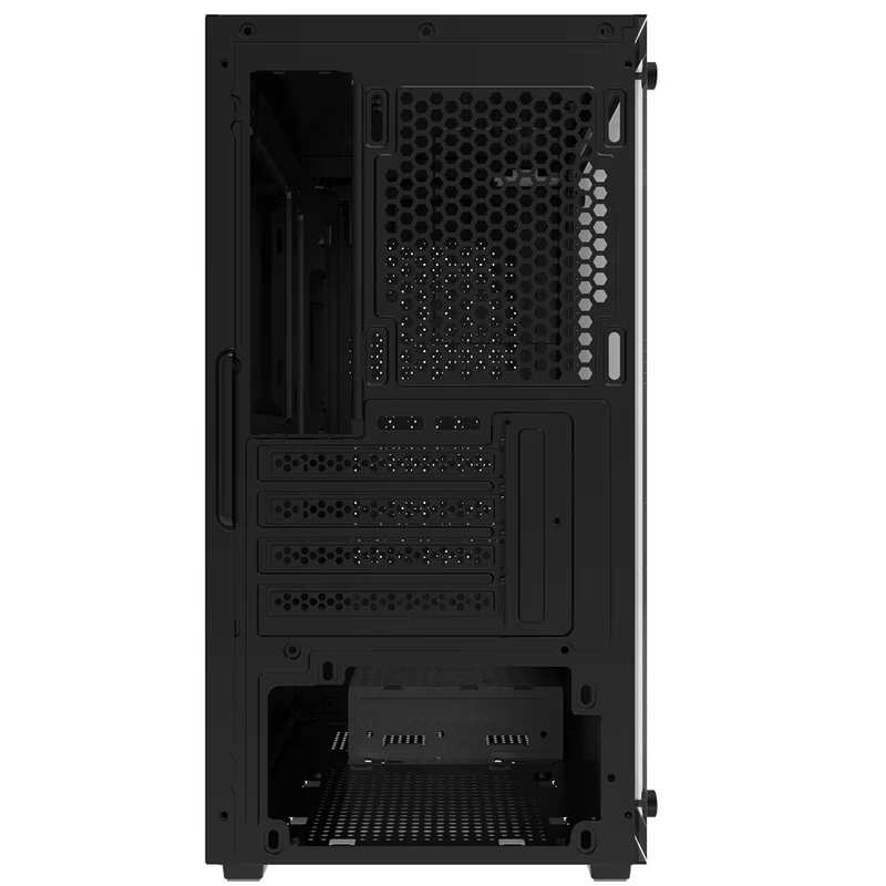 DarkFlash M305 TG Panel Luxury M-ATX PC Case (Black, White)