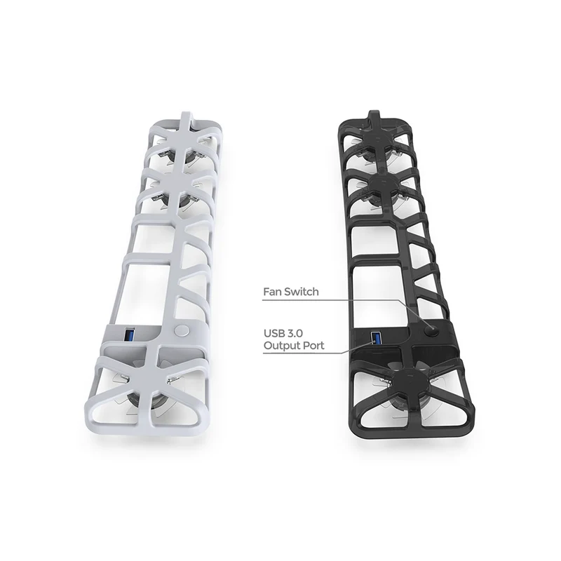 Dobe Cooling Fan for PS5 Pro TP5-35153 (Transparent Black, White)