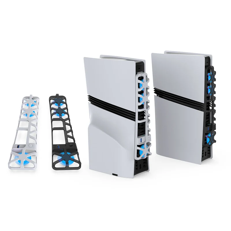 Dobe Cooling Fan for PS5 Pro TP5-35153 (Transparent Black, White)
