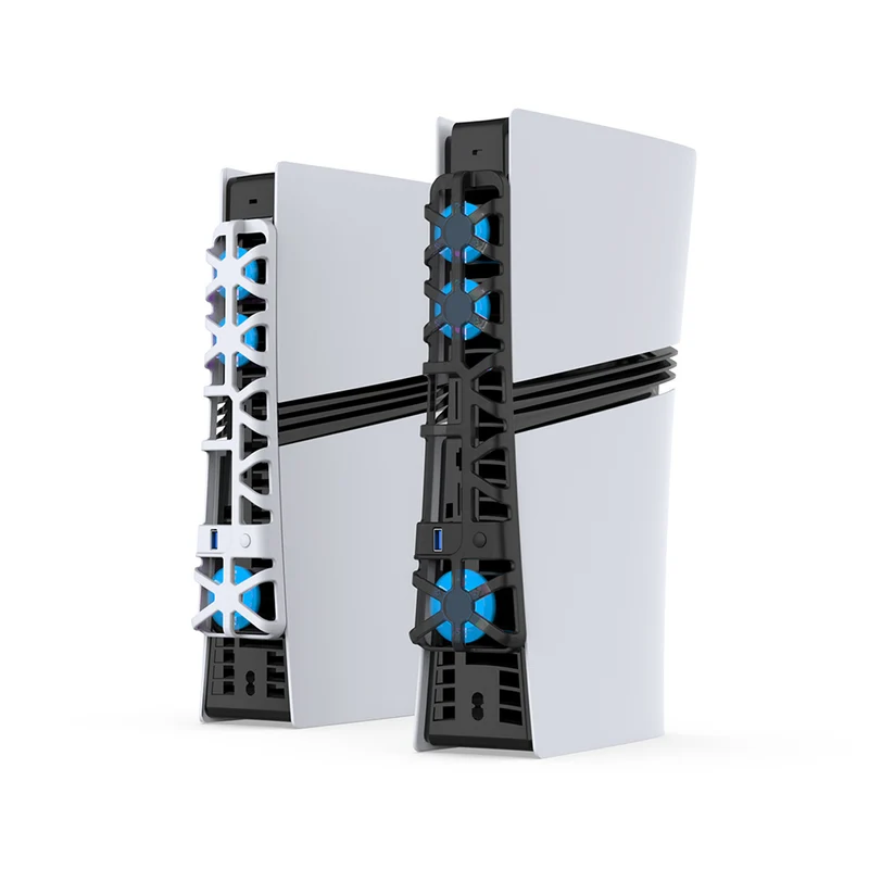 Dobe Cooling Fan for PS5 Pro TP5-35153 (Transparent Black, White)