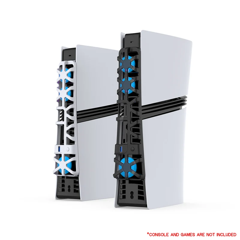 Dobe Cooling Fan for PS5 Pro TP5-35153 (Transparent Black, White)