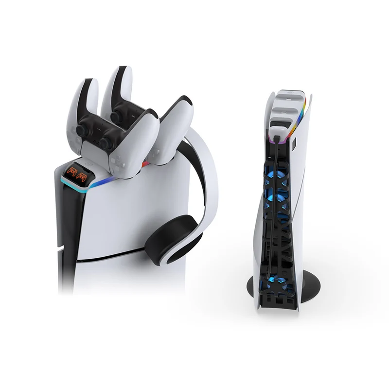Dobe 3-in-1 Kit includes Vertical Console Stand / Cooling Fan / Charging Dock for PS5 TP5-35130