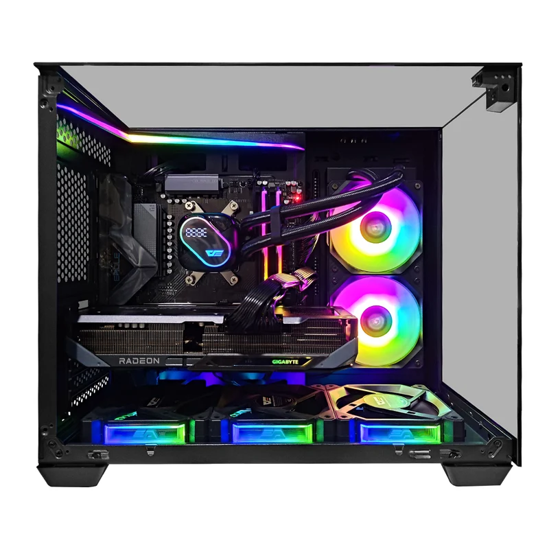 Sophos TH285 Black Desktop Gaming PC | AMD Ryzen 7 7700 | 32GB RAM | 1TB SSD | with WiFi + Bluetooth | RX 9070 XT OC | Windows 11 Pro