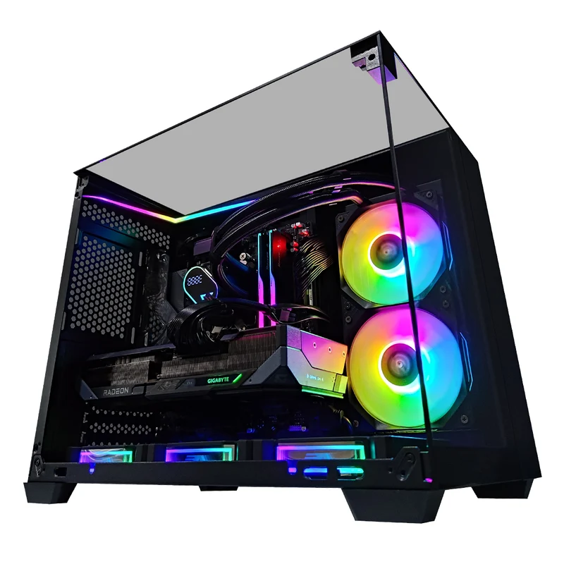 Sophos TH285 Black Desktop Gaming PC | AMD Ryzen 7 7700 | 32GB RAM | 1TB SSD | with WiFi + Bluetooth | RX 9070 XT OC | Windows 11 Pro