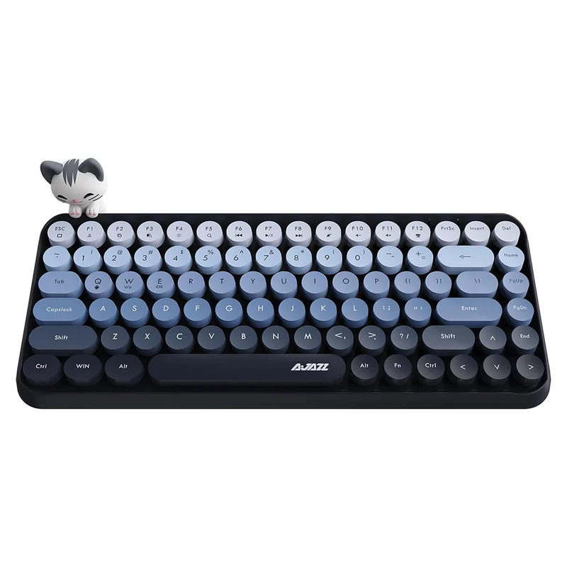 Ajazz 308I 84-Keys Bluetooth Wireless Membrane Keyboard (Mist Blue)