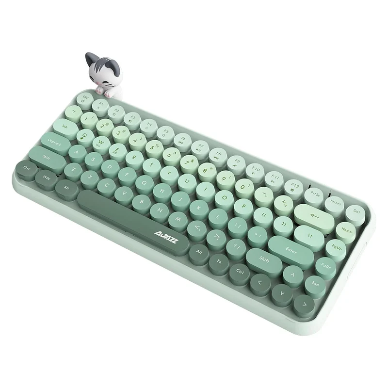 Ajazz 308I 84-Keys Bluetooth Wireless Membrane Keyboard (Milk Green)