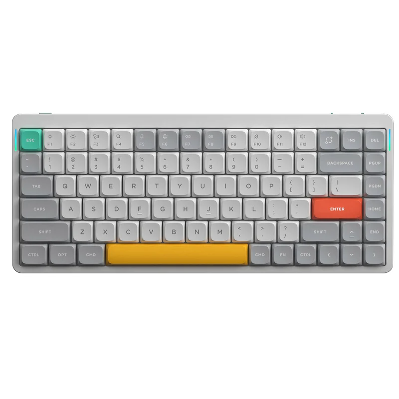 NuPhy Air75 V2 QMK/VIA RGB Hot-Swappable 84-Key Wireless Mechanical Keyboard (Ionic White) (Cowberry Switch)