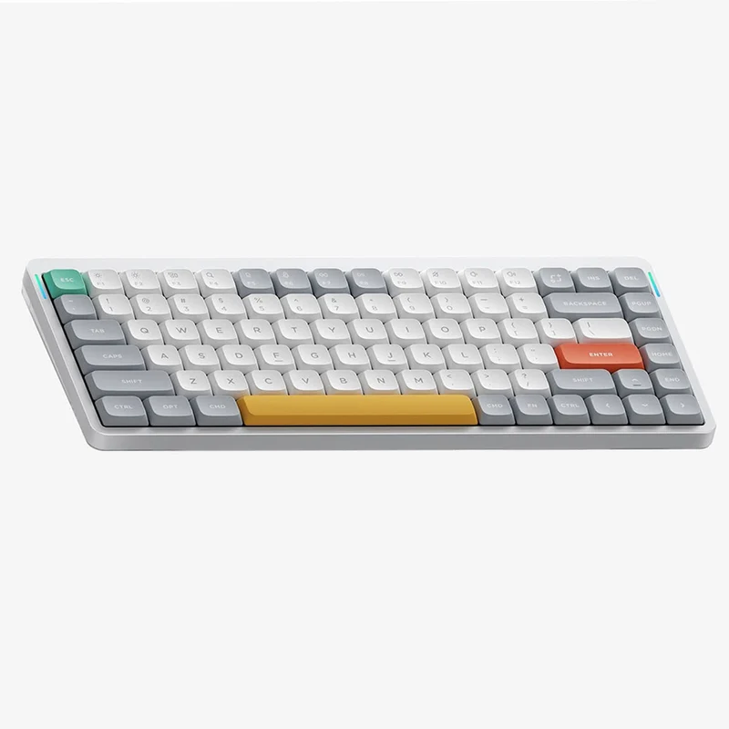 NuPhy Air75 V2 QMK/VIA RGB Hot-Swappable 84-Key Wireless Mechanical Keyboard (Ionic White) (Cowberry Switch)