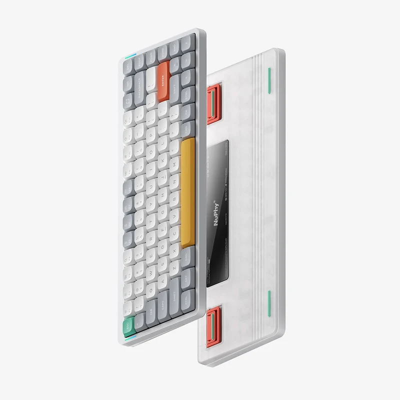 NuPhy Air75 V2 QMK/VIA RGB Hot-Swappable 84-Key Wireless Mechanical Keyboard (Ionic White) (Cowberry Switch)
