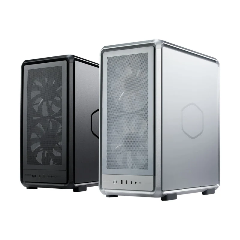 Cooler Master MasterFrame 500 Mesh Tempered Glass ATX Case (Black, Silver)