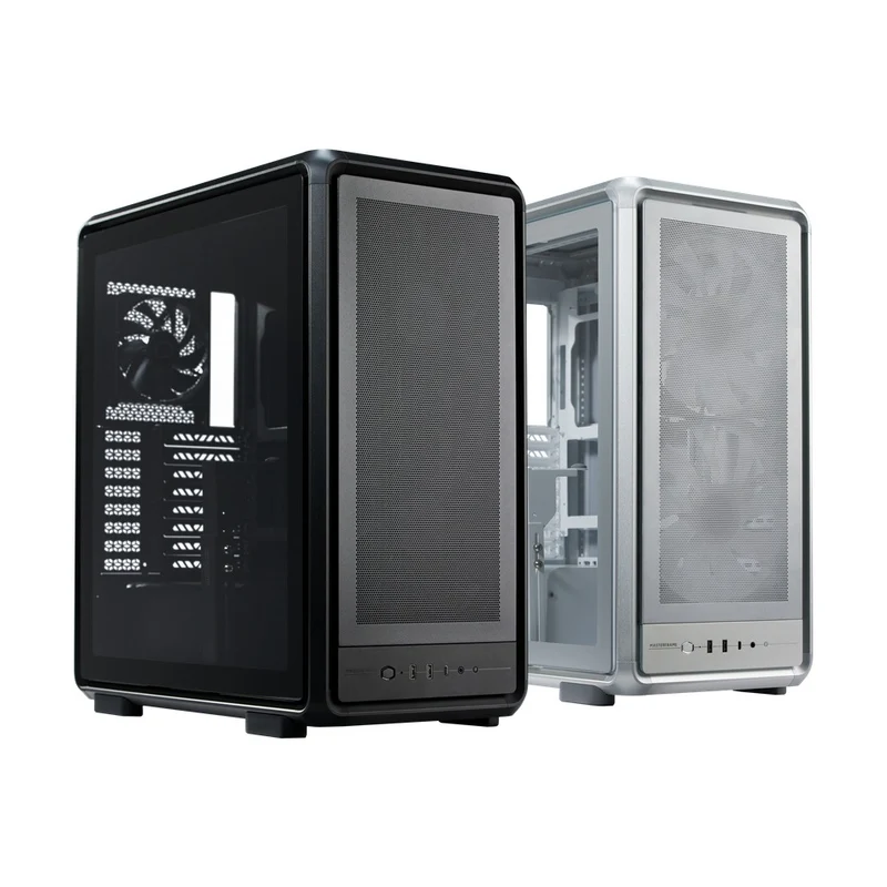 Cooler Master MasterFrame 500 Mesh Tempered Glass ATX Case (Black, Silver)