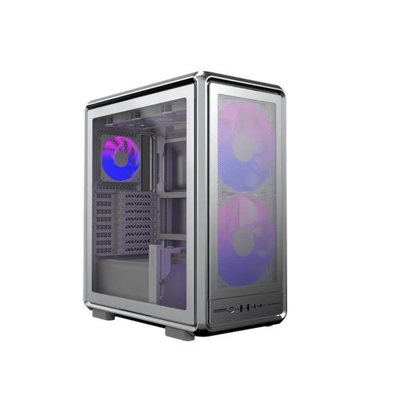 Cooler Master MasterFrame 500 Mesh Tempered Glass ATX Case (Black, Silver)