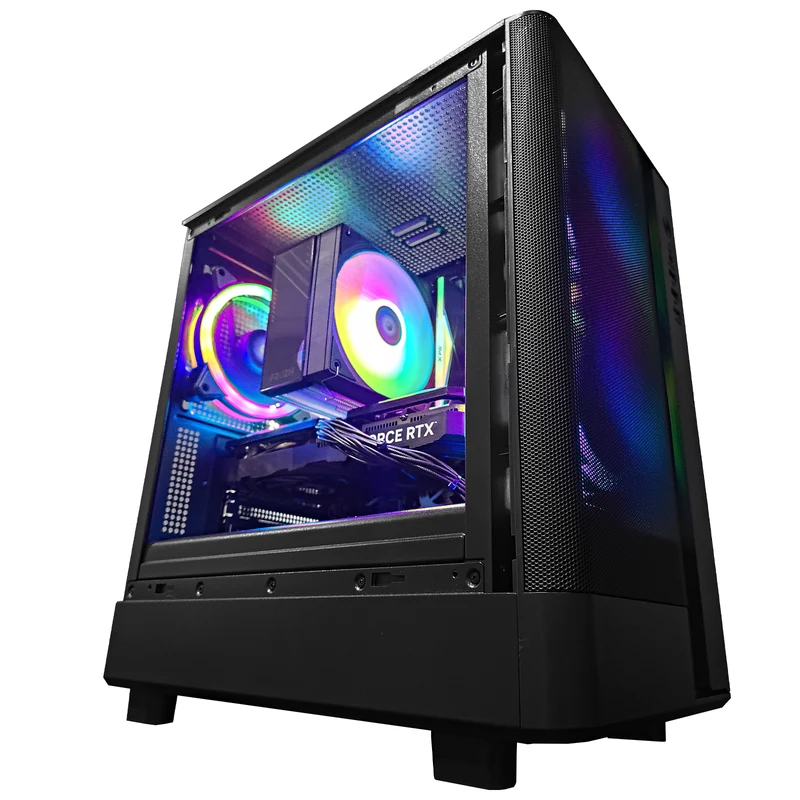 Alpha DB330M Mesh Black Desktop Gaming PC | Intel i5 12400F | 16GB RAM | 512GB SSD | GeForce RTX 4060 | Windows 11 Pro