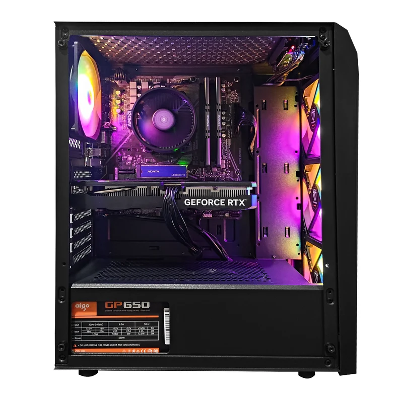 Alpha Cronus Black Desktop Gaming PC | AMD Ryzen 5 5600 | 16GB RAM | 512GB SSD with WiFi + Bluetooth | GeForce RTX 4060 | Windows 11 Pro