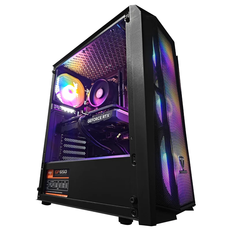 Alpha Cronus Black Desktop Gaming PC | AMD Ryzen 5 5600 | 16GB RAM | 512GB SSD with WiFi + Bluetooth | GeForce RTX 4060 | Windows 11 Pro
