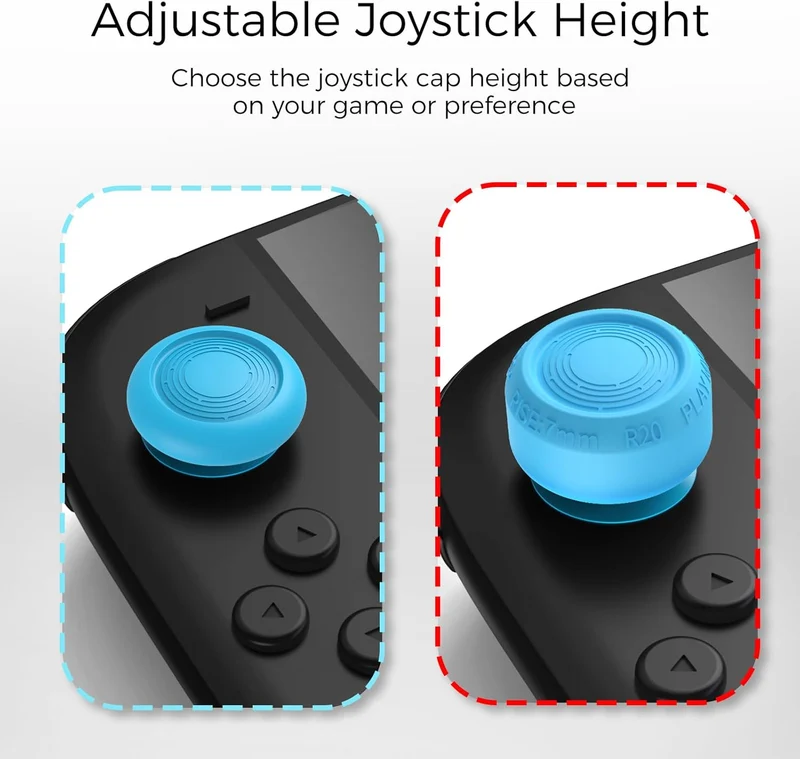 IINE Silicone Joystick Caps for Nintendo Switch 2 (Blue/Orange) (L1097)