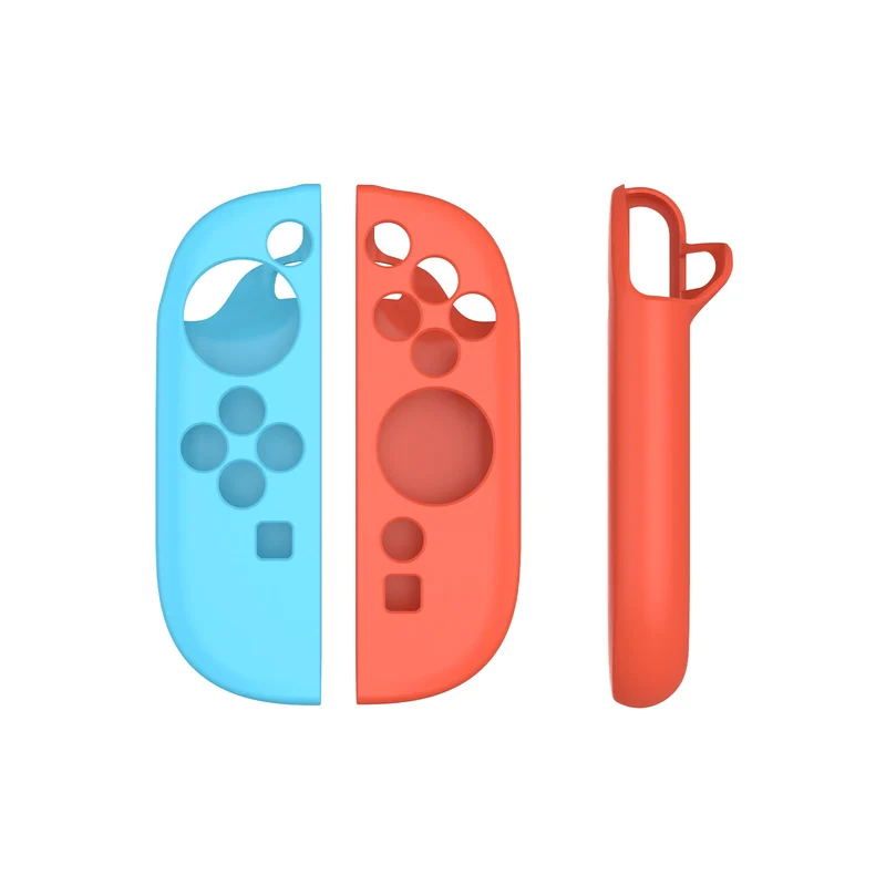IINE Silicone Protective Case for Nintendo Switch 2 Joy-Con (Black, Orange/Blue) (L1088, L1089)