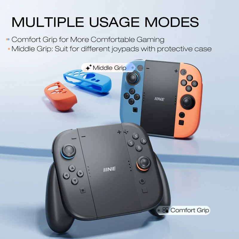IINE Multi-Function Charging Grip for Nintendo Switch 2 (Black) (L1104)