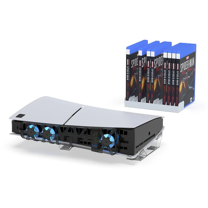 Dobe 3-in-1 Kit includes Horizontal Console Stand / Cooling Fan / Disc Storage for PS5 TP5-35129