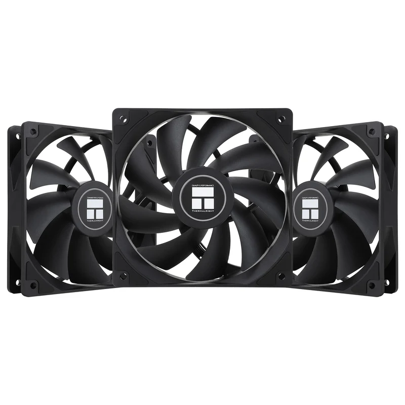 Thermalright TL-C12C 120mm High Performance PWM Case Fan (Black) (3-Pack)
