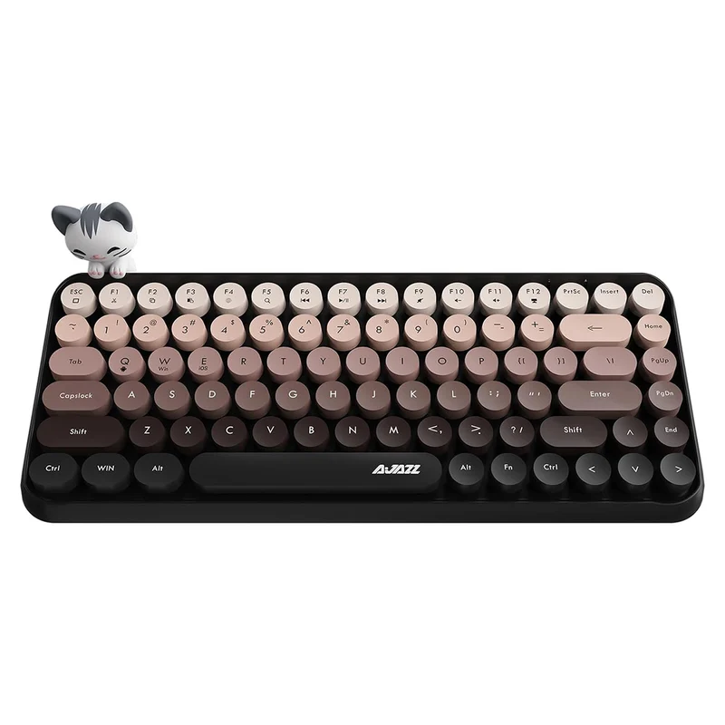 Ajazz 308I 84-Keys Bluetooth Wireless Membrane Keyboard (Bean Paste)