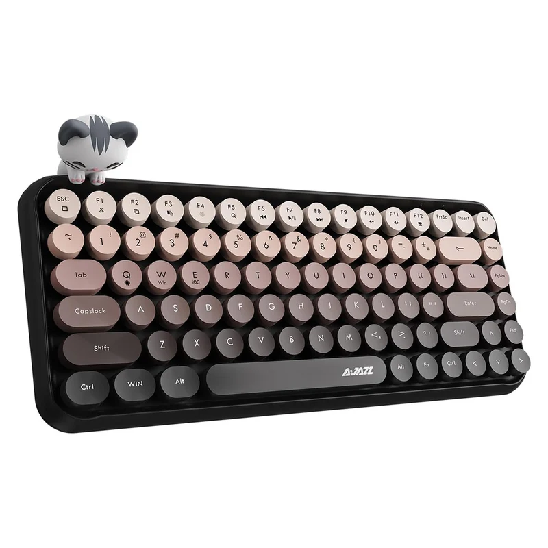 Ajazz 308I 84-Keys Bluetooth Wireless Membrane Keyboard (Bean Paste)