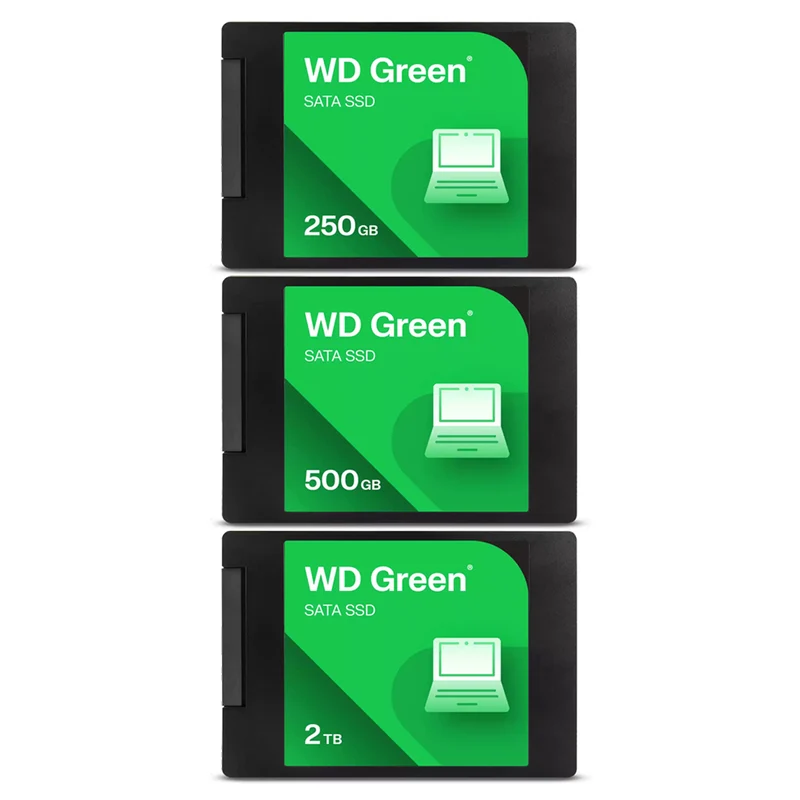 WD Green SATA SSD M.2 2280 - 250GB, 500GB, 2TB (WDS250G5G0A, WDS500G5G0A, WDS200T5G0A)