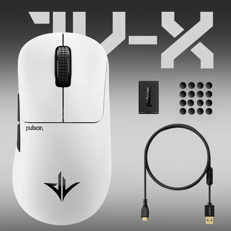 Pulsar Pro Series JV-X Esports Gaming Mouse Size 2 (White) (PJVX22)
